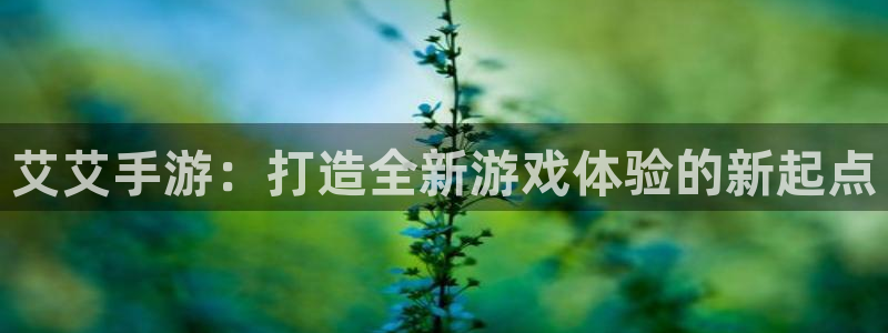 三牛娱乐测速系统怎么样：艾艾手游：打造全新游戏体验的新起点