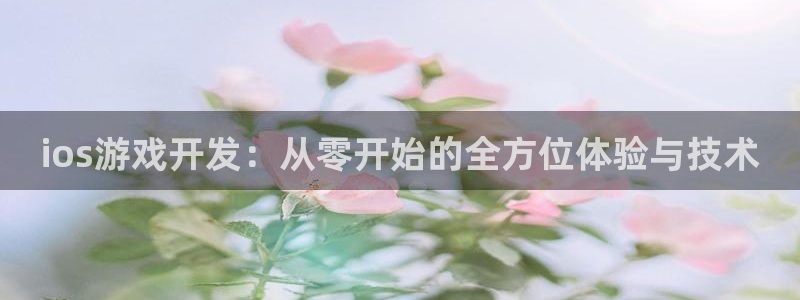 三牛娱乐官网登录入口下载手机版：ios游戏开发：从零开始的全
